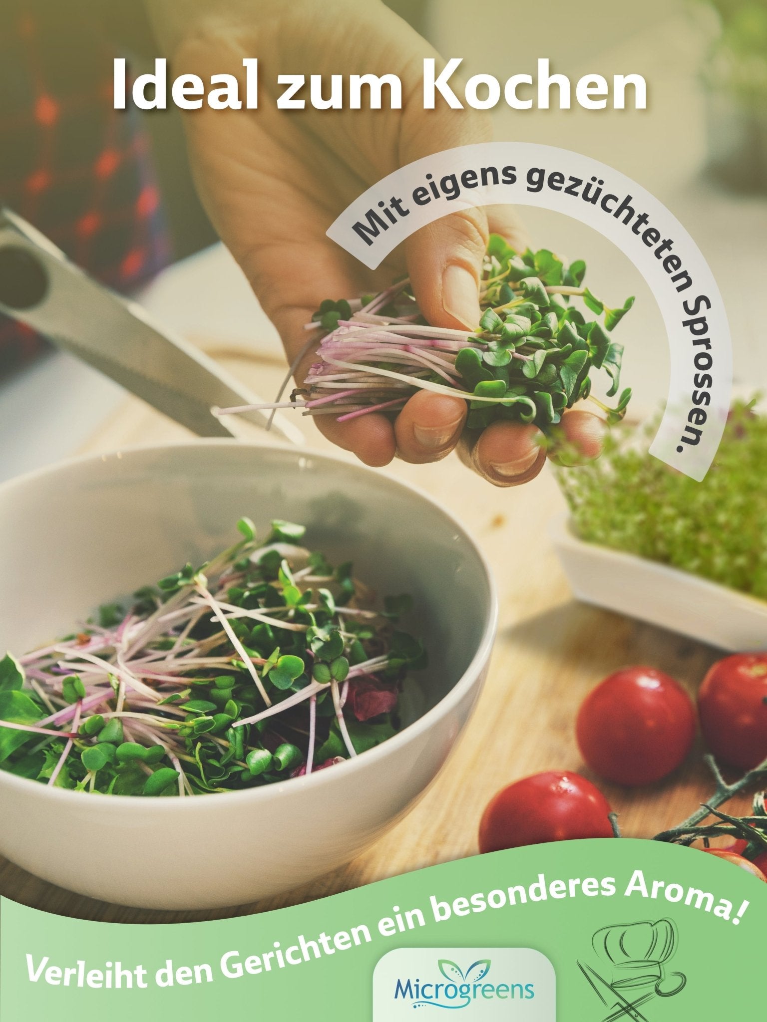 Mental - High Kresseschaale aus Keramik mit Edelstahlsieb – Sprösschen & Microgreens für frische Sprossen | Mental - High – Kresse Anzuchtschale von Mental High | Mental - High