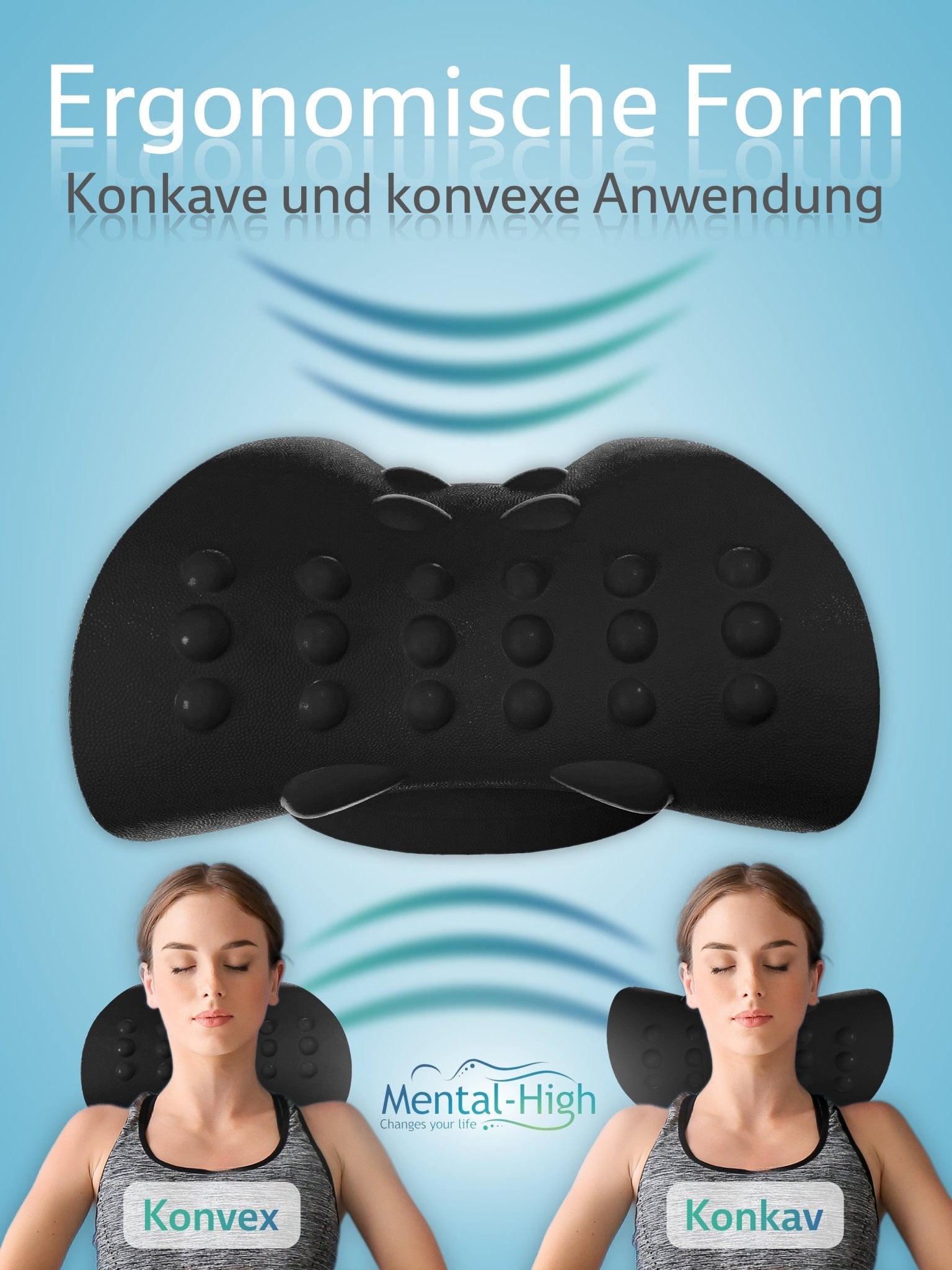 Nackenstrecker zur sanften Dehnung der Halswirbelsäule | Mental-High