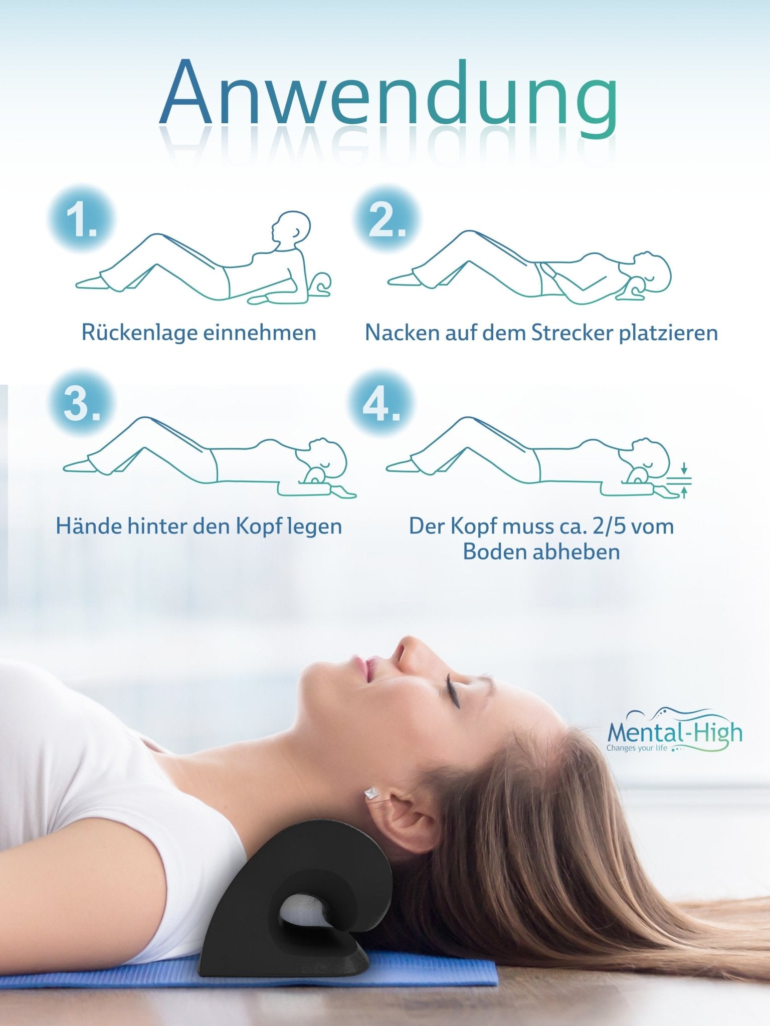 Orthopädische Nackenhilfe für Haltung & Wohlbefinden | Mental-High